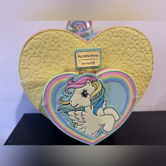 Loungerly Hasbro My Little Pony Sky Dancer Heart Shaped Figural Mini Backpack main image 5